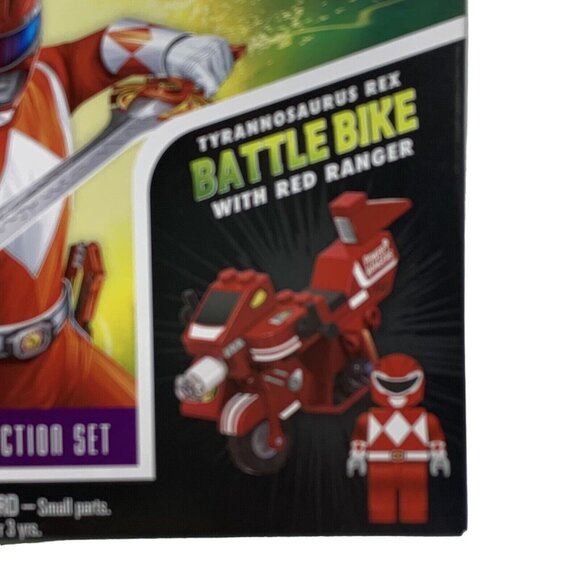 Power Rangers Red Ranger Tyrannosaurus Rex Battle Bike 50 Pc Construction Set - Picture 3 of 4
